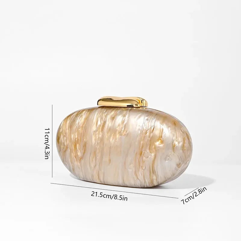 Bolsa Etheri Pearl Shell Luxo